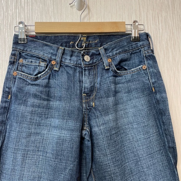 7 For All Mankind Bootcut Jeans - Size 26 | Made in USA | 100% Cotton Y2K Denim - Picture 4 of 8